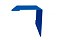 Угол внешний 110х110 0,7 PE с пленкой RAL 5005 сигнальный синий