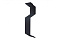 Планка примыкания внакладку 25х17х35х17 0,5 GreenСoat Pural Matt RR 23 темно-серый (RAL 7024 мокрый асфальт)