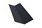Планка ендовы верхней 145х145 0,5 GreenCoat Pural с пленкой RR 23 темно-серый (RAL 7024 мокрый асфальт)