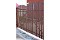 Штакетник Полукруглый Slim фигурный 0,45 PE RAL 6005 зеленый мох