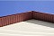 Софит металлический без перфорации 0,5 GreenCoat Pural с пленкой RR 32 темно-коричневый (RAL 8019 серо-коричневый)