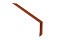 Планка капельник 135х50 0,45 PE с пленкой RAL 8004 терракота