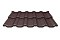 Металлочерепица модульная квинта Uno Grand Line c 3D резом 0,5 GreenСoat Pural RR 887 шоколадно-коричневый (RAL 8017 шоколад)