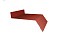 Отлив простой 50 0,45 PE с пленкой RAL 8004 терракота