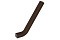 Труба гофрированная Vortex Lite Matt 76х102х1000мм с коленом RAL 8017 шоколад
