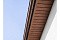 Софит металлический центральная перфорация 0,5 Satin с пленкой RAL 8004 терракота