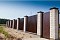 Колпак на столб двойной 390х390мм 0,5 GreenCoat Pural с пленкой RR 23 темно-серый (RAL 7024 мокрый асфальт)