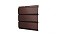 Софит металлический центральная перфорация 0,5 Velur20 с пленкой RAL 8017 шоколад