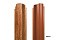 Штакетник П-образный А фигурный 0,5 Satin RAL 9006 бело-алюминиевый