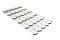 Профиль волновой квинта плюс Grand Line c 3D резом 0,45 Drap RAL 9003 сигнальный белый